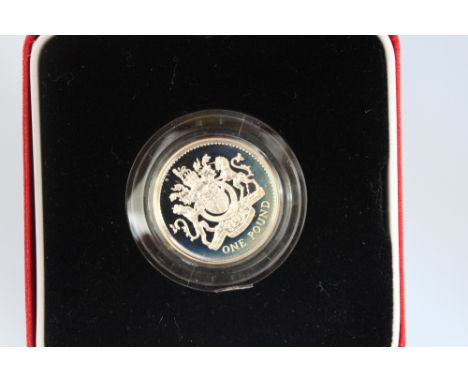 A ROYAL MINT 1998 UNITED KINGDOM SILVER PROOF PIEDFORT £1 COIN, with COA/Booklet, in original presentation case