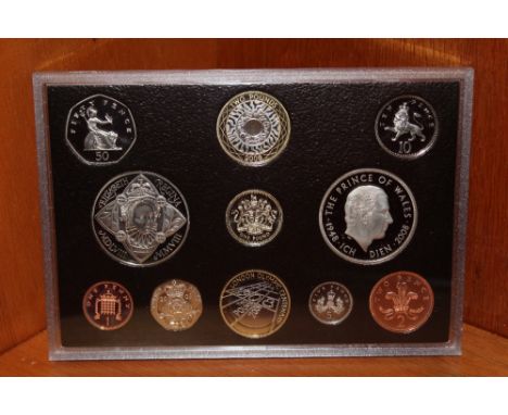 A ROYAL MINT 2008 SILVER PROOF COIN COLLECTION ELEVEN COIN SET, comprising £5 (2), £2 (2), £1, 50p, 20p, 10p, 5p, 2p, and 1p,