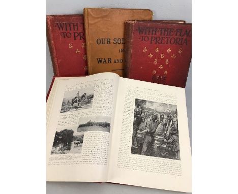 Military interest:  H W Wilson, 'With the Flag to Pretoria', a history of the Boer War 1899-1900, Harmsworth, volumes I and I