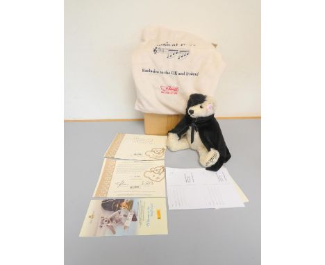 Steiff. Musical The Phantom of the Opera Teddy Bear, 2005, white tag 662164, produced exclusively for UK and Ireland. The bea