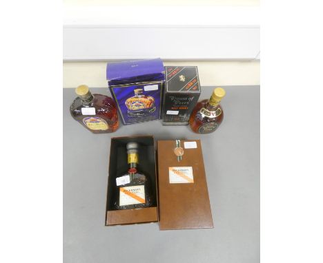 Two bottles of Blended Scotch Whisky, Buchanan's Red Seal, 75cl, 40% vol, boxed, and Crown Royal Canadian Whisky, 1 Litre, 40