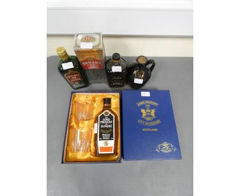 Three bottles of Blended Scotch Whsiky, Glasgow Herald 200 Bi Centenary 8 years old, Distilled and Bottled for George Outram 