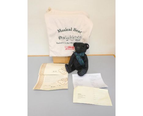 Steiff. Musical The Black Watch Teddy Bear, 2006, white tag 662386, produced exclusively for UK and Ireland. The bear plays t