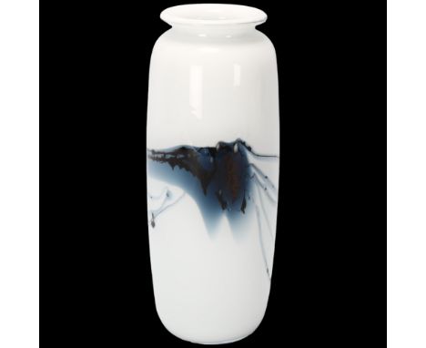 MICHAEL BANG for Holmegaard, an Atlantis glass vase, etched to base HGX Mb, height 19cmGood condition, no chips, cracks or re