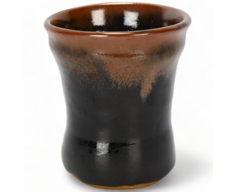 BERNARD LEACH (1887-1979), St Ives Pottery, a tenmoku glaze vase, impressed makers stamp and pottery stamp to base, height 12