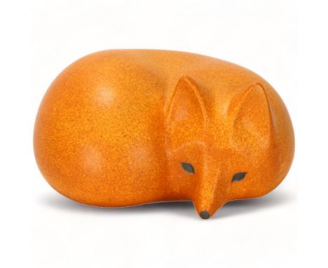 LISA LARSON for Gustavsberg, Sweden, a stoneware "Friendly Fox" Vixen from the Skansen series, makers marks to base, length 1