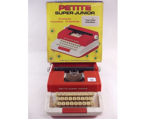 A Petite Super Junior childs typewriter 