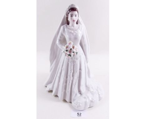 A Royal Worcester figure - wedding of Queen Elizabeth II, boxed 