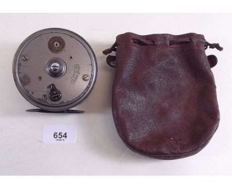 A J S Sharpe metal fishing reel 