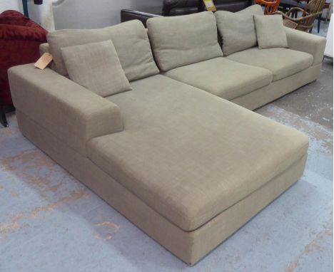 DWELL VERONA CORNER SOFA, in two sections, 315cm x 177cm. (with faults) 