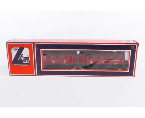 Lima Doppel-Diesellok ”V 188 002” 208114 L, Spur H0, rot, Alterungsspuren, OK, Z 3