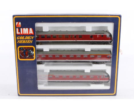 Lima Triebwagen 149808 G, Spur H0, 3-teilig, rot, Alterungsspuren, OK, Z 3