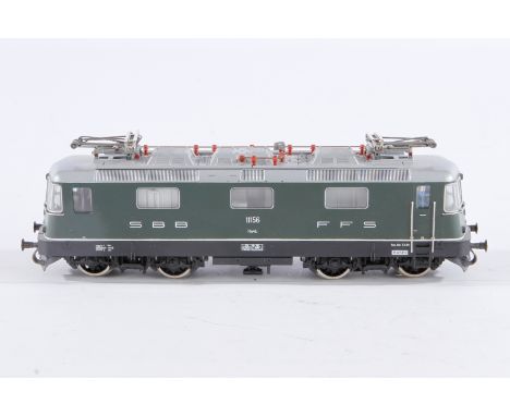 Fleischmann E-Lok ”11156”, Spur H0, grün, Alterungsspuren, Z 3