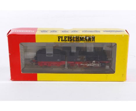 Fleischmann C-Schlepptenderlok ”89 6225” 4115, Spur H0, schwarz, 3-Leiter Digital, Alterungsspuren, im tw besch. OK, sonst Z 