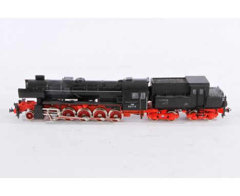 Fleischmann 1-E Schlepptenderlok ”52 1719”, Spur H0, schwarz, Alterungsspuren, Z 3