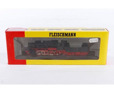 Fleischmann 1-D Schlepptenderlok ”56 2048” 4156, Spur H0, schwarz, 3-Leiter Digital, Alterungsspuren, OK, sonst Z 2