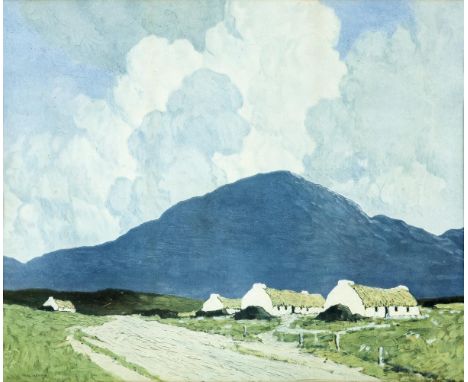 AFTER PAUL HENRY Cottages in Western LandscapeColoured print, 43 x 52cm