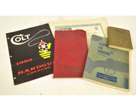 Three shooting related books ; "Small Arms Manual" by Lieutenant Colonel J. A. Barlow of the West Yorkshire Regiment, "The Ri