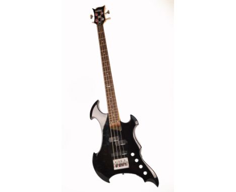 A "Vintage" Metal Axxe electric bass guitar with Wilkinson fittings.