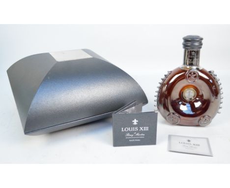 A rare boxed and sealed 70cl bottle of Remy Martin Louis XIII "Black Pearl" Grande Champagne Cognac drawn from a single 100 y