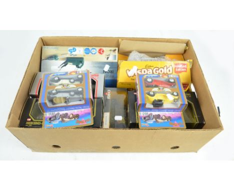 A collection of loose playworn diecast models of vintage cars, primarily by Matchbox Yesteryear plus Corgi Classics, includin