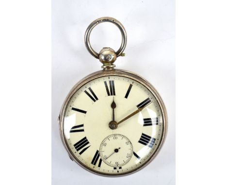 H. WOLFE OF MANCHESTER; an early 20th century hallmarked silver open face key wind pocket watch, the circular enamel dial set