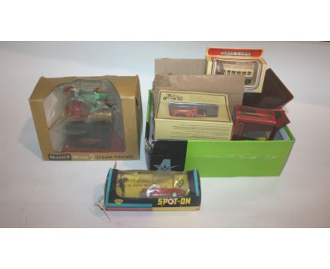 SPOT-ON TRIANG MODEL CAR - MG Model Number 281 Speeding MG Midget MK II, in it's box (plastic broken). Also with a boxed Mamo