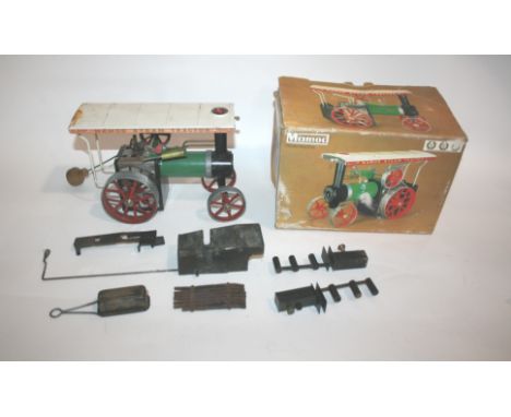 MAMOD BOXED STEAM TRACTOR a boxed Mamod steam tractor, also with a similar unboxed model. 