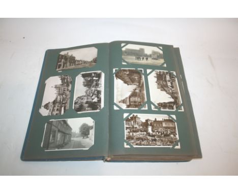 TWO ALBUMS OF POSTCARDS including various GB cards (Petersfield, Instow, Gavern, Launceston, Reading, London, Colchester, Exm
