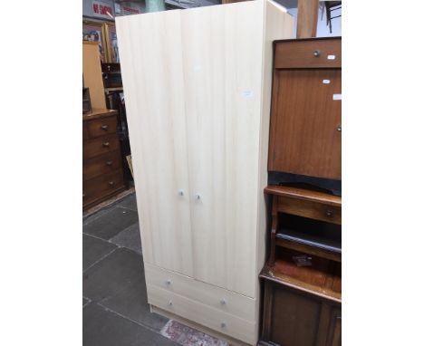 A MODERN LIGHT WARDROBE   181CM W74CM D51CM