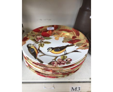 NINE MODERN POOLE POTTERY PLATES     M3