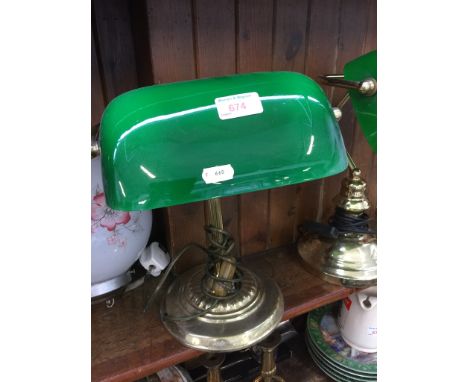 A BANKERS DESK LAMP