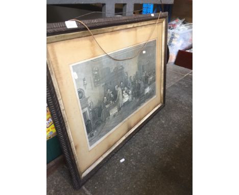 LITHOGRAPH - THE RENT DAY BY D WILKIE