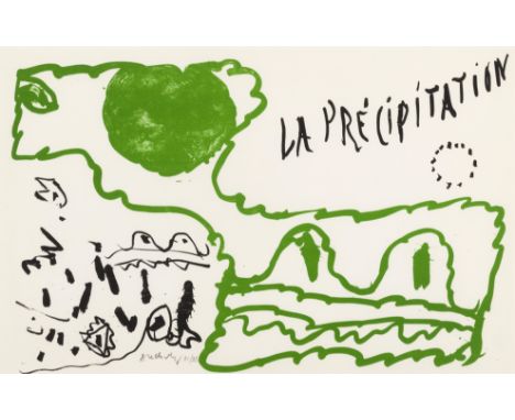 PIERRE ALECHINSKY (born 1927)Le rêve de l'Amonite, 1975. La précipitation Eau-forte en couleurs. Signée, titrée et numérotée 