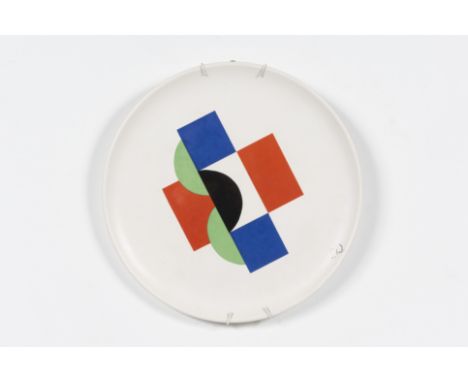 SONIA DELAUNAY (1885-1979)Sonia  Assiette céramique. Signée dans l'assiette. Ed. ArtcurialKeramisch bord. Getekend op het bor