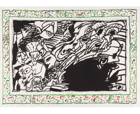 PIERRE ALECHINSKY (born 1927)Sans l'écorce E, 1991  Eau-forte et aquatinte. Signée, datée et numérotée 48/99Ets en aquatint. 