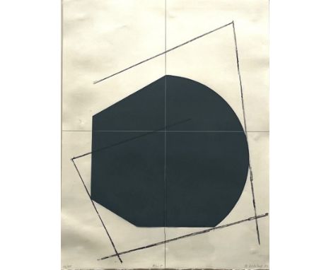 JO DELAHAUT (1911-1992)Opus 5  Sérigraphie en couleurs. Signée, datée, titrée et numérotée 13/25Zeefdruk in kleur. Getekend, 