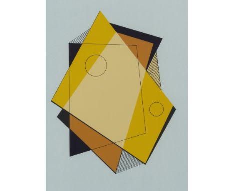 MARCEL-LOUIS BAUGNIET (1896-1995)Polyeders pluriels  Ensemble de 7 sérigraphies encadrées. Vendues avec le portfolio entoilé 