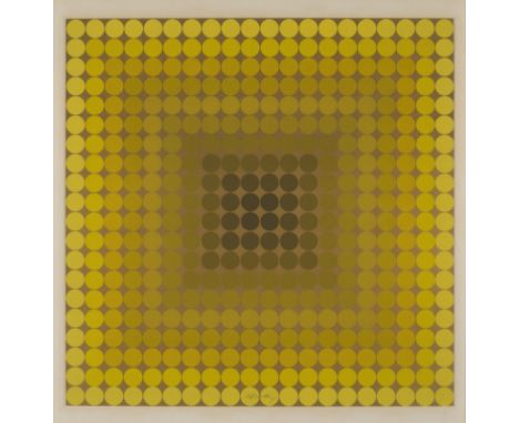 VICTOR  VASARELY (1906-1997)CTA Gold 102-1, 1966 Sérigraphie en couleurs. Signée et numérotée 22/150. Ed. Galerie Der Spiegel