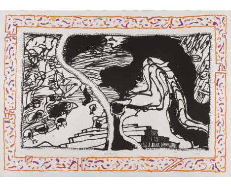 PIERRE ALECHINSKY (born 1927)Sans l'écorce C, 1991  Eau-forte et aquatinte. Signée, datée et numérotée 43/99Ets en aquatint. 