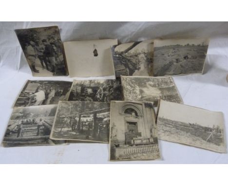 WWI - Photographs.&nbsp;&nbsp;20 photographs, approx. 7" x 5", relative to The Meuse Argonne Offensive. Includes pictures of 