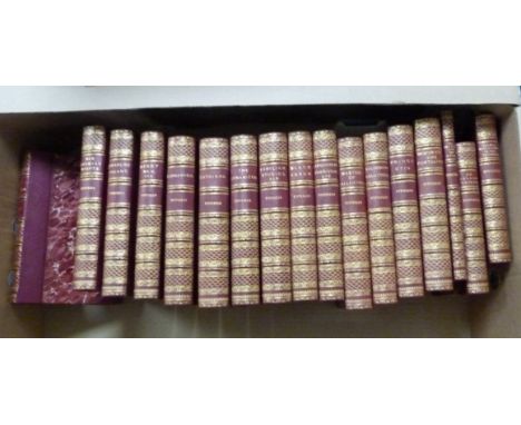 STEVENSON R. L.  Works. 17 various works & eds., incl. 2nd ed. of Weir of Hermiston. Very attractive uniform half maroon moro