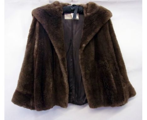 A vintage squirrel fur stole and a lamb jacket (2) 