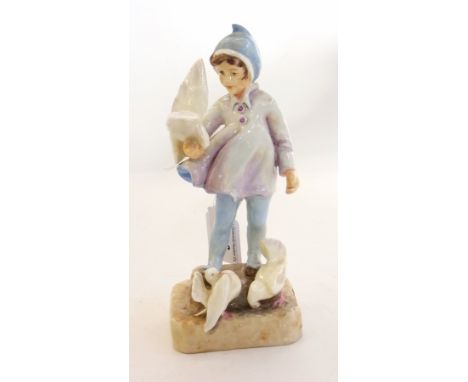 Royal Worcester porcelain figure "Fantails" No.3760, by F G Doughty, 20cm high 