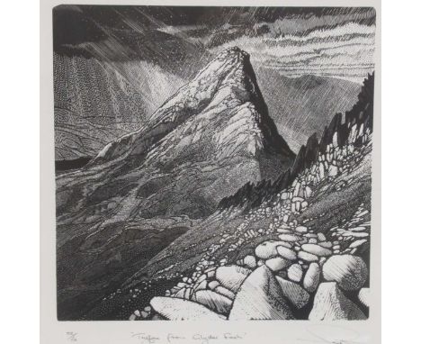 Two signed limited edition prints, Light Snow on Snowdonia, Tyrfan from Glyder FlachProvenance: The Rowley Gallery Ltd.