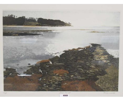 Philip Greenwood (1943-) Sunset lithograph, signed 50 x 62cmtogether with A. Manwell Mop-Head Acacia limited edition print 21