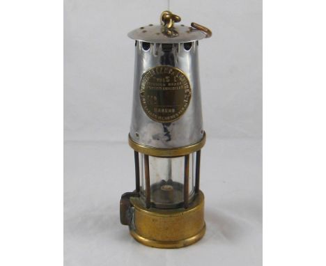 A vintage miner's safety lamp, type S L. 