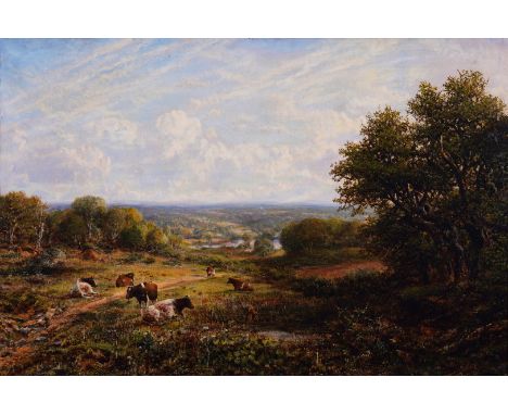 GEORGE WILLIAM MOTE (BRITISH, 1832-1909)A rough field in Surreysigned and dated ‘G.W. Mote 1887’ (lower right) and signed and