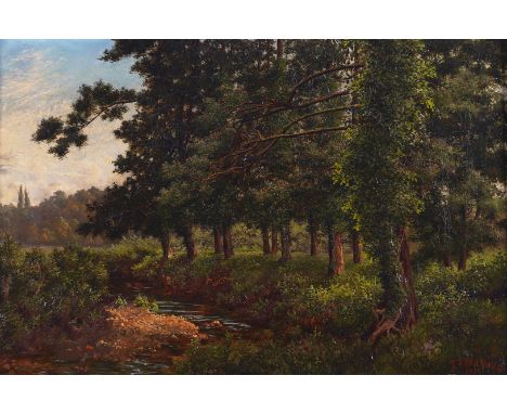 J. F. WILKINSON (BRITISH, LATE 19TH CENTURY) (2)The Brook; A Riverside Study, a paireach signed and dated 'J. F. Wilkinson 18