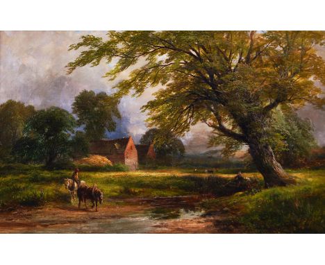 GEORGE TURNER (BRITISH, 1843-1910)A Brook at Barrow on Trentsigned 'George Turner' (lower right) and inscribed (verso)oil on 